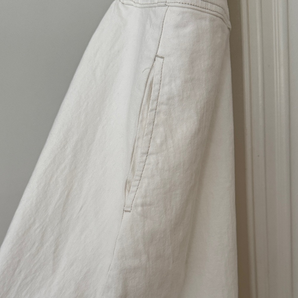 Universal Thread Off-White Denim Button-Front Mid… - image 4